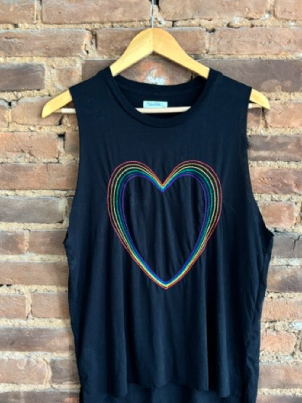 Lauren Moshi Rainbow Muscle T-Shirt